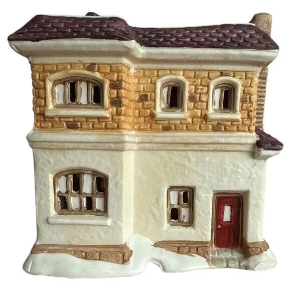 The Old Granville House of Bedford Falls | Illuminated Porcelain Building - Picture 4 of 11